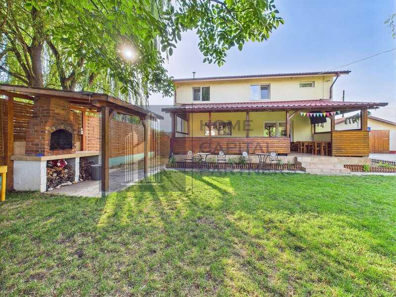 Domnesti Vanzare casa P+M, 7 camere, 4 dormitoare, 4 bai, garaj 3 autoturisme